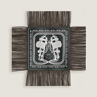 Brides de Gala Folk bandana 55 - Green | Hermès Finland